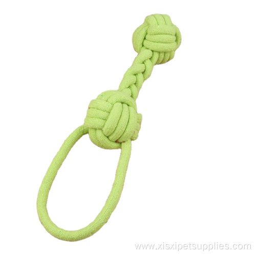 Candy Color Cotton Rope Molar Chewing Dog Toy